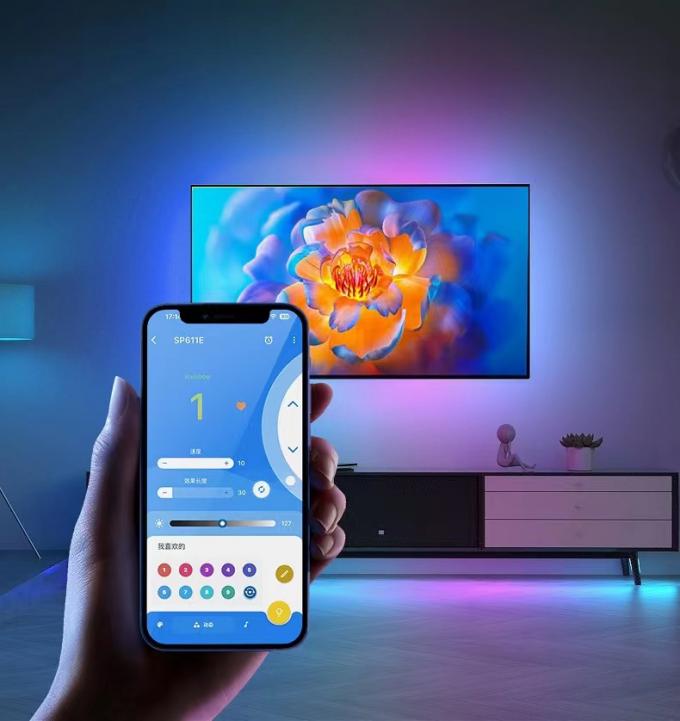 Commerciële Magic COB LED Strip Dream Full Color DC 24V Adreserbaar 6