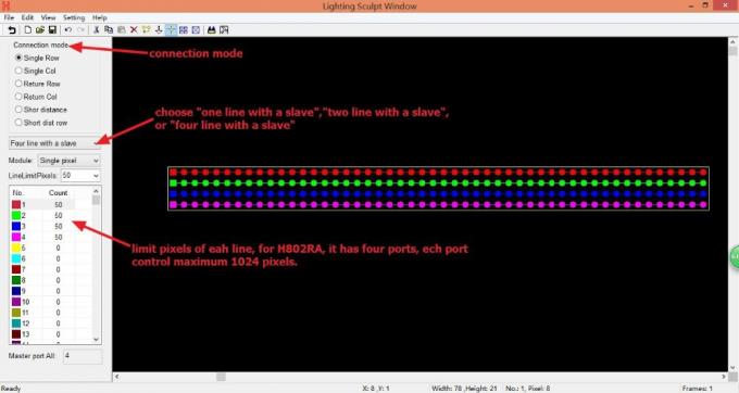 4096 pixels Salve DMX LED Controller H802RA 4 poorten Aluminium legeringsmateriaal 0