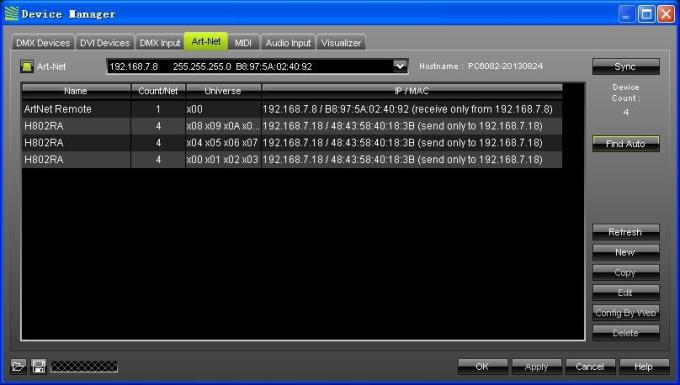 4096 pixels Salve DMX LED Controller H802RA 4 poorten Aluminium legeringsmateriaal 11